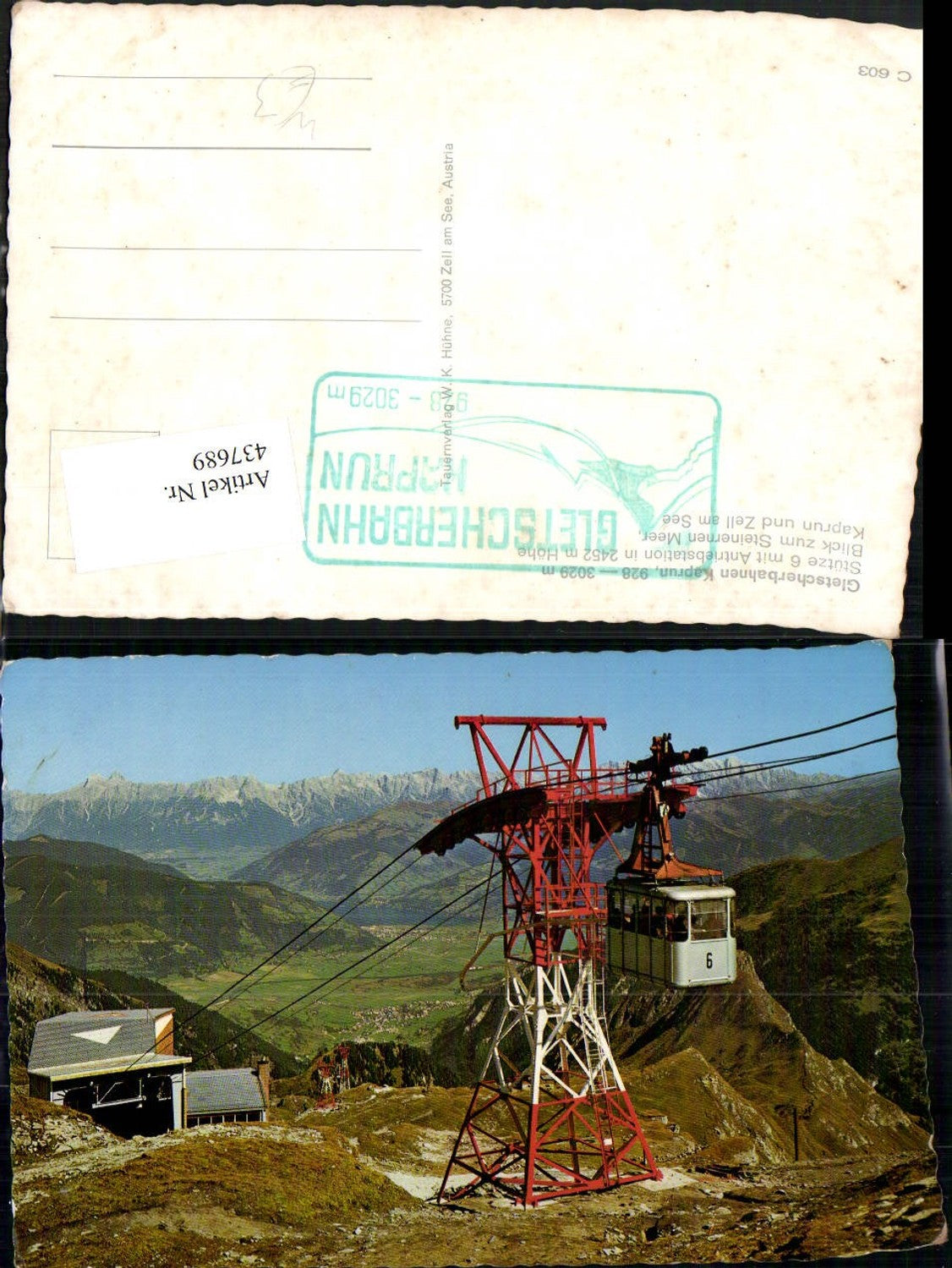 437689,Gletscherbahnen Kaprun Seilbahn Bergkulisse