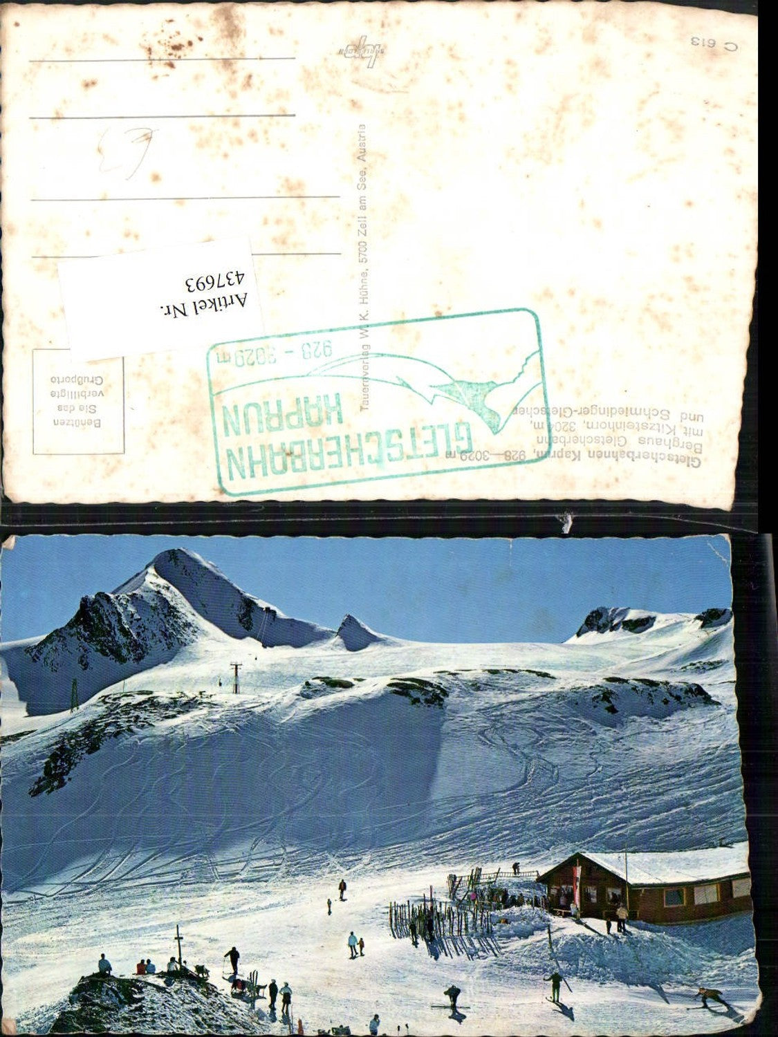 437693,Gletscherbahnen Kaprun Berghaus Skifahrer Winterbild