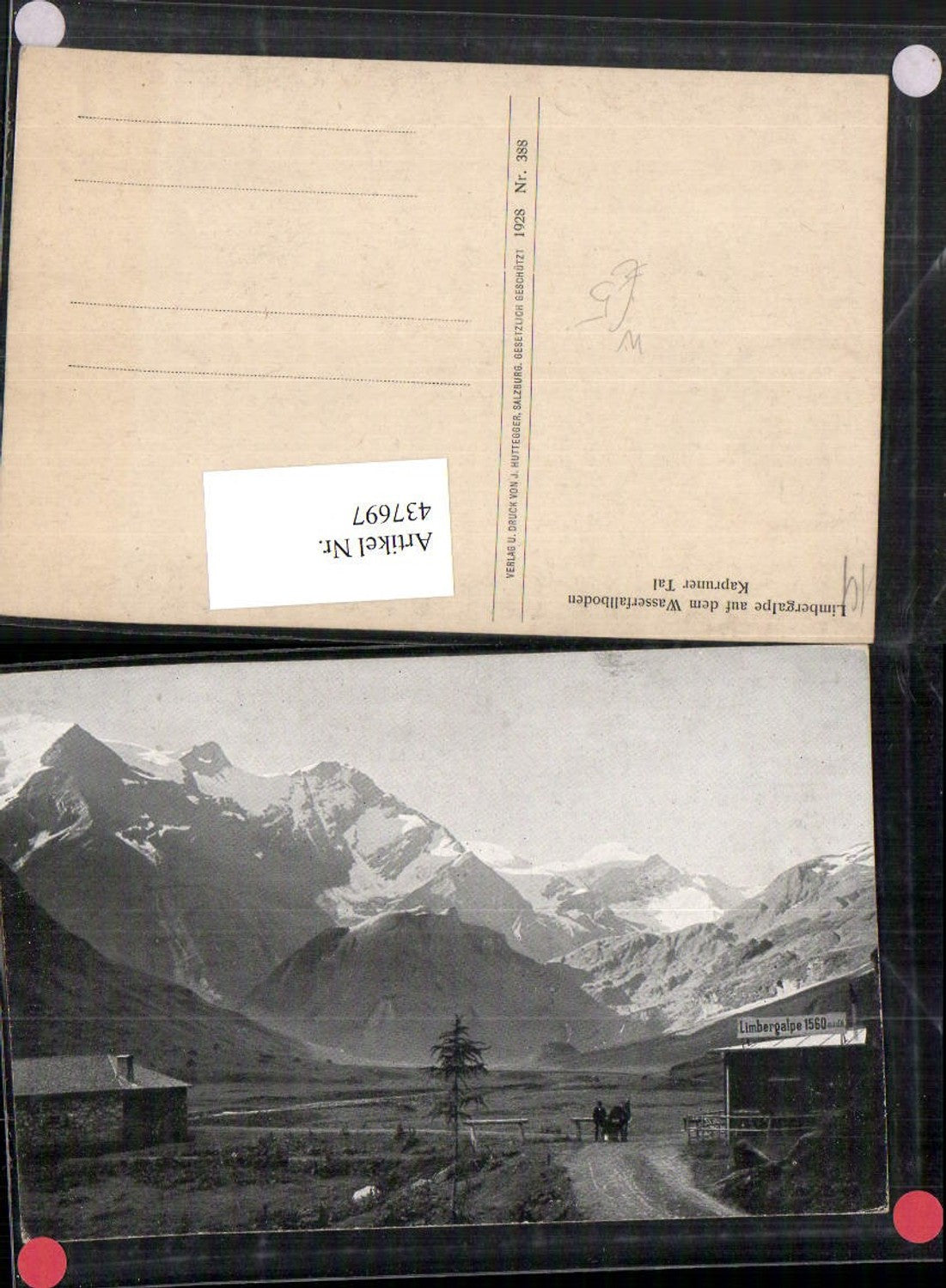 437697,Limbergalpe auf dem Wasserfallboden b. Kaprun Bergkulisse