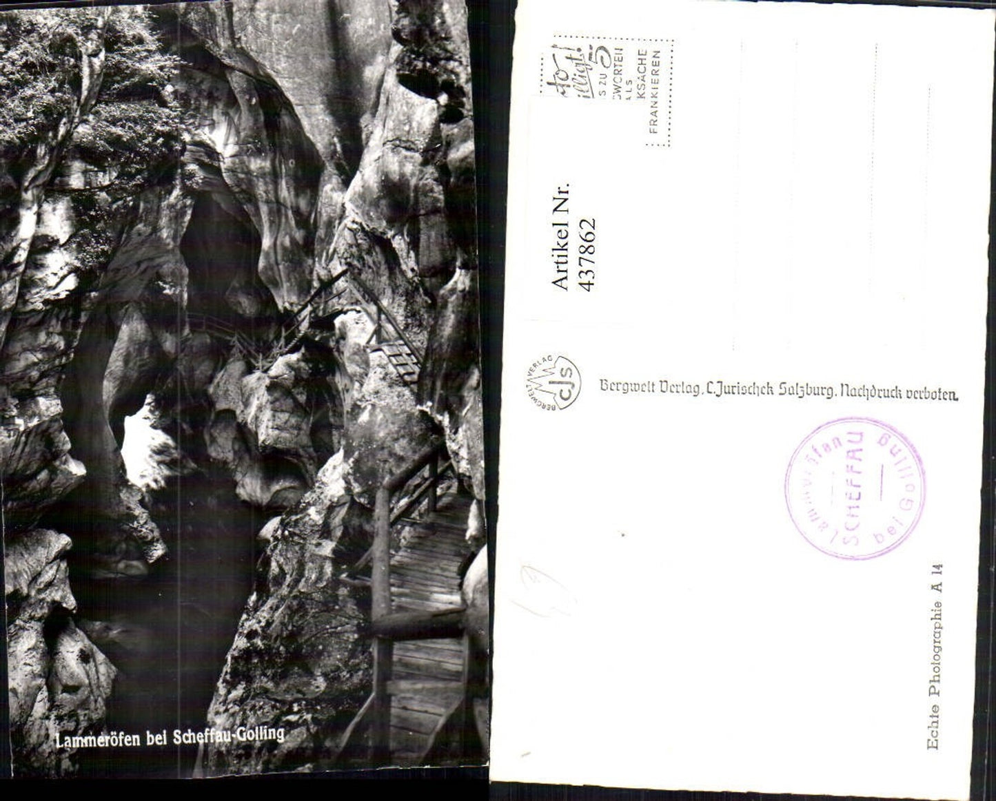 437862,Lammeröfen b. Scheffau Golling Schlucht