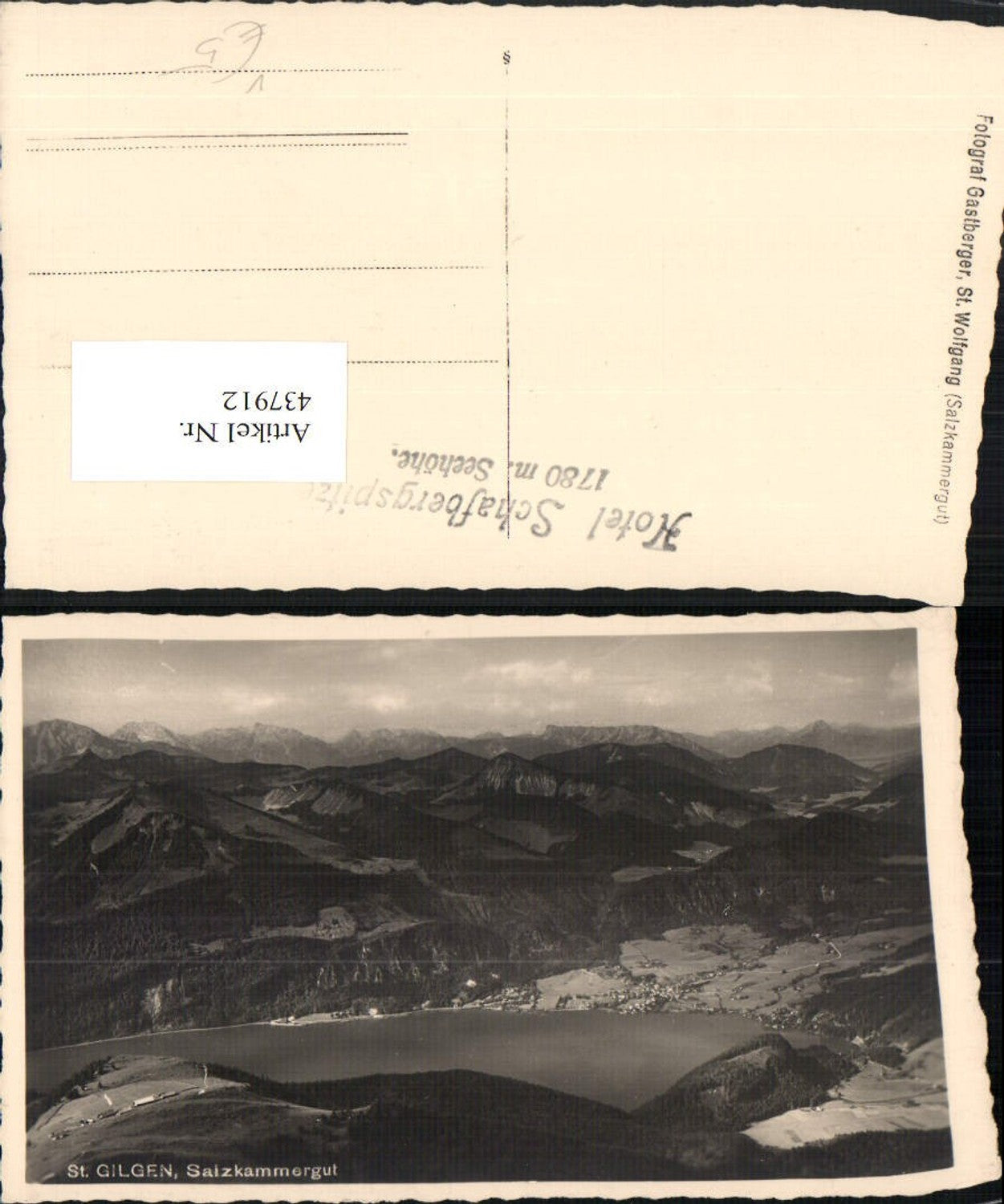 437912, St. Gilgen on Lake Wolfgang, total mountain scenery, pub photo Gastberger