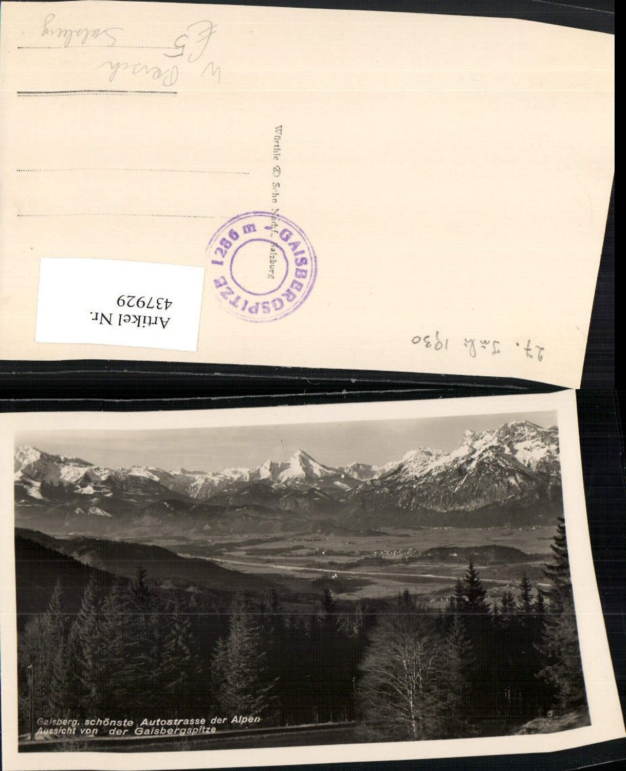 437929,Gaisberg b. Salzburg Aussicht von d. Gaisbergspitze Bergkulisse