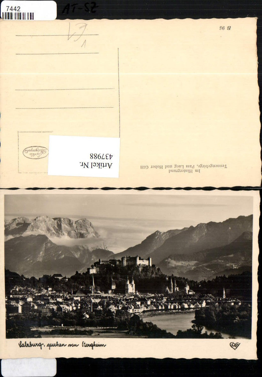 437988,Salzburg Totale m. Festung von Bergheim Bergkulisse pub Cosy