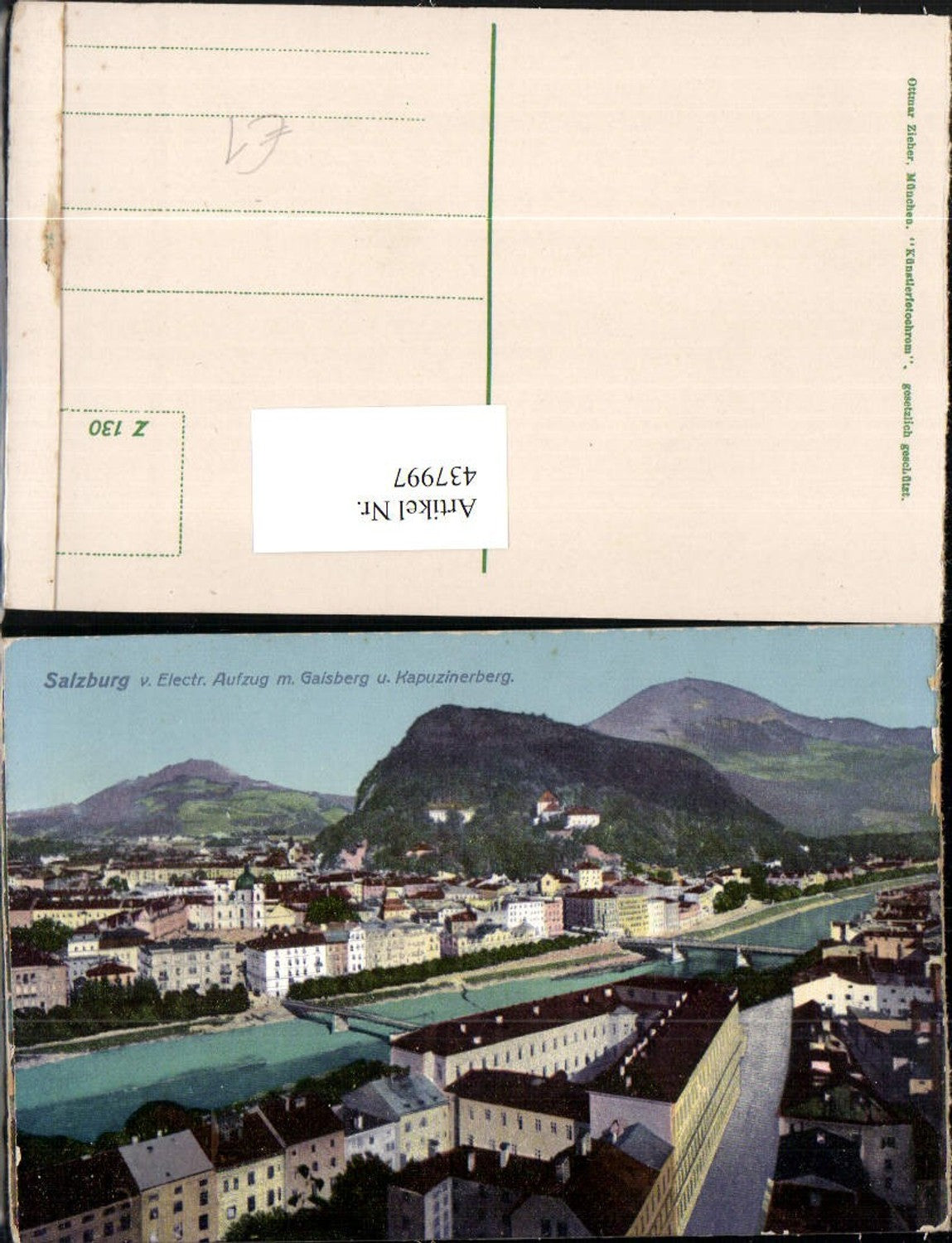 437997,Salzburg Teilansicht vom Elektrischen Aufzug m. Gaisberg pub Ottmar Zieher 130