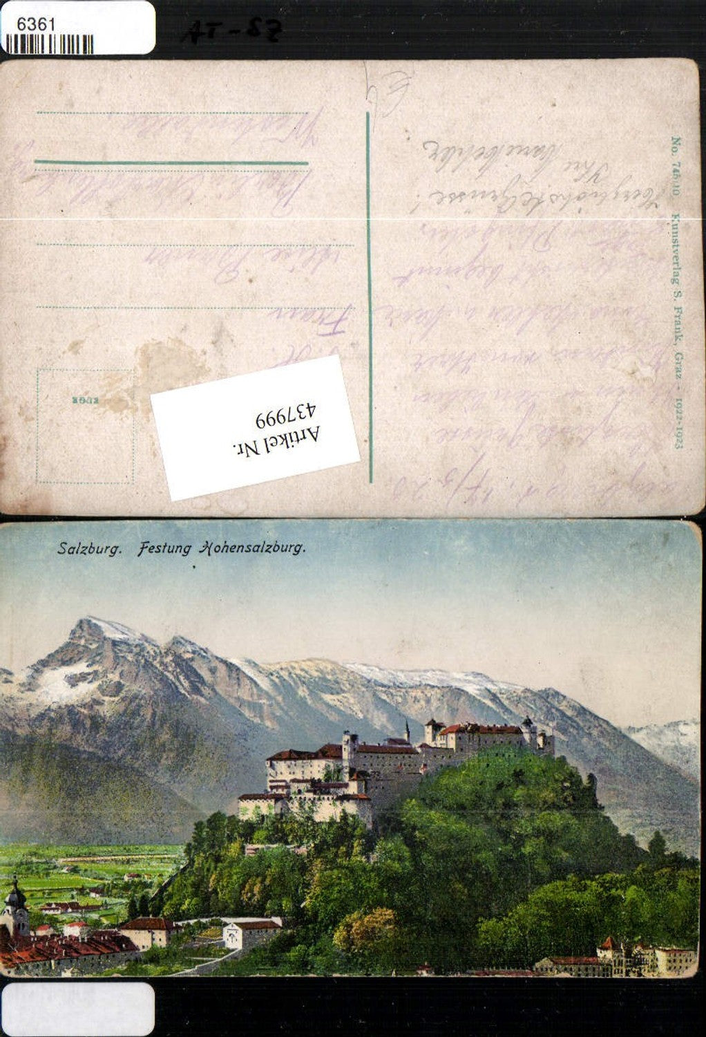 437999,Salzburg Festung Hohensalzburg Bergkulisse