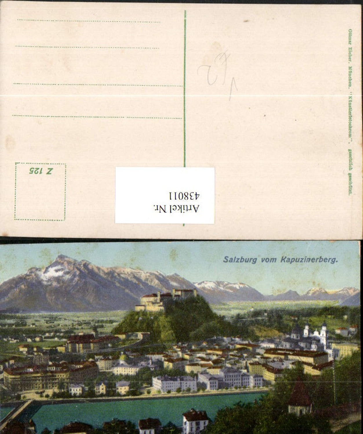 438011,Salzburg Totale vom Kapuzinerberg Bergkulisse pub Ottmar Zieher 125