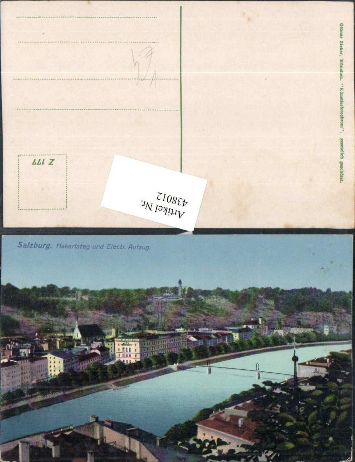 438012,Salzburg Teilansicht Makartsteg u. Elektrischer Aufzug pub Ottmar Zieher 177