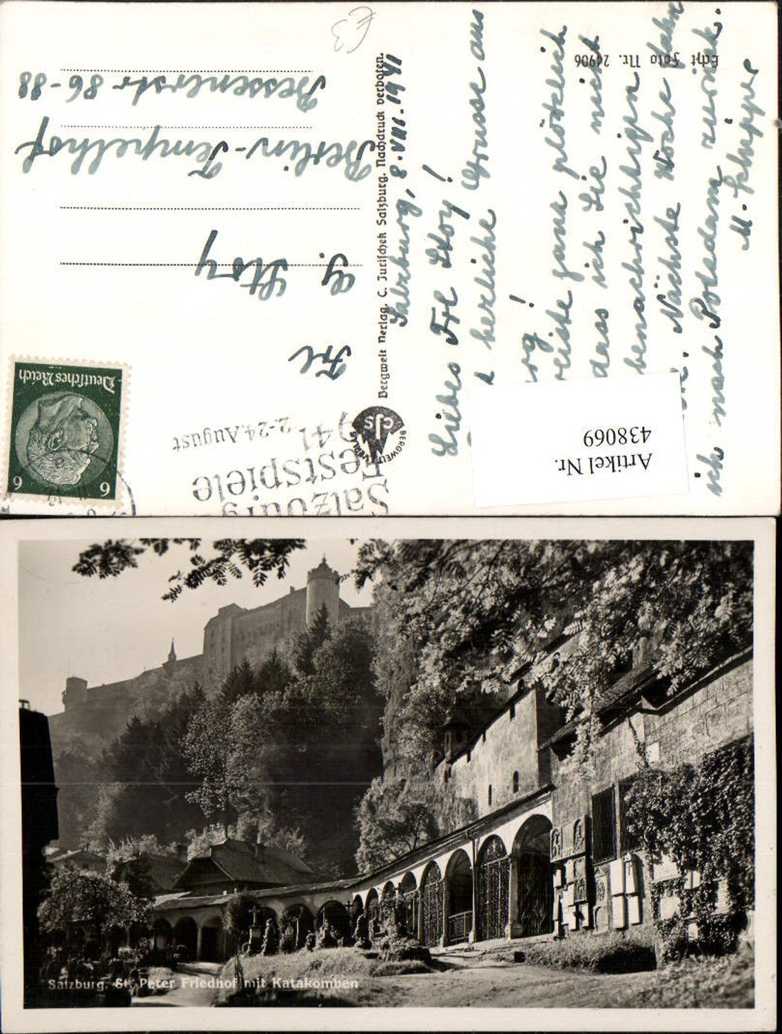 438069,Salzburg St. Peter Friedhof m. Katakomben u. Festung