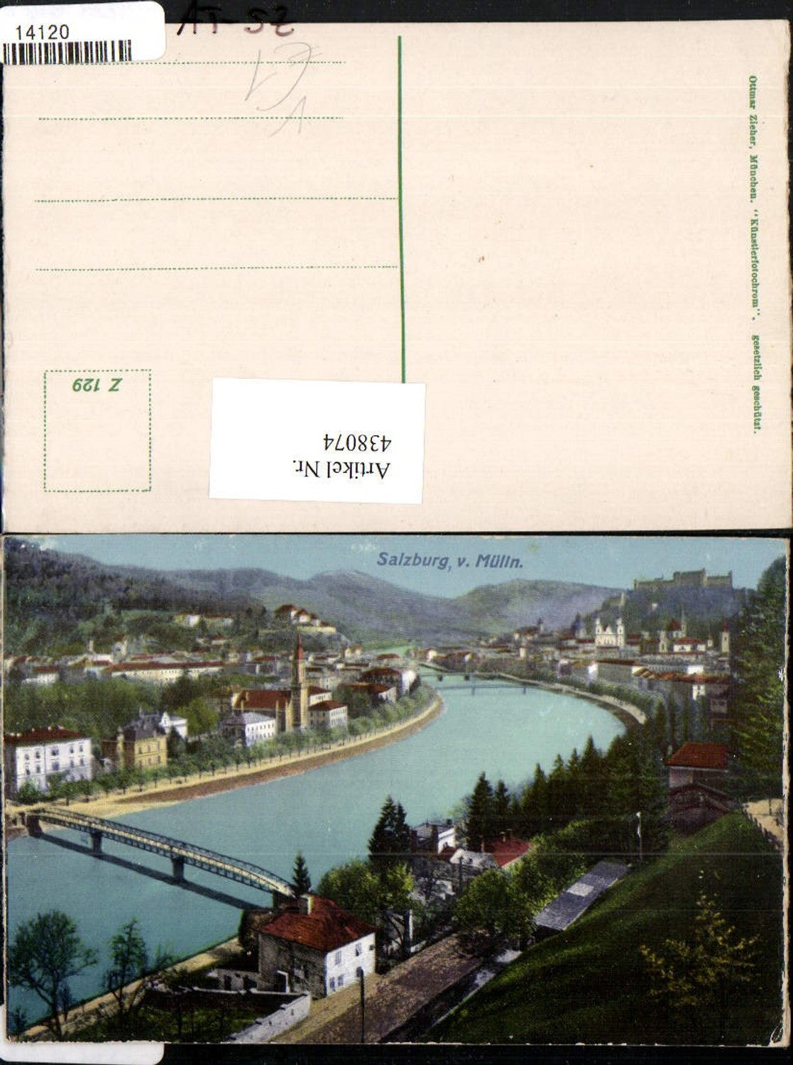 438074,Salzburg Teilansicht von Mülln pub Ottmar Zieher 129