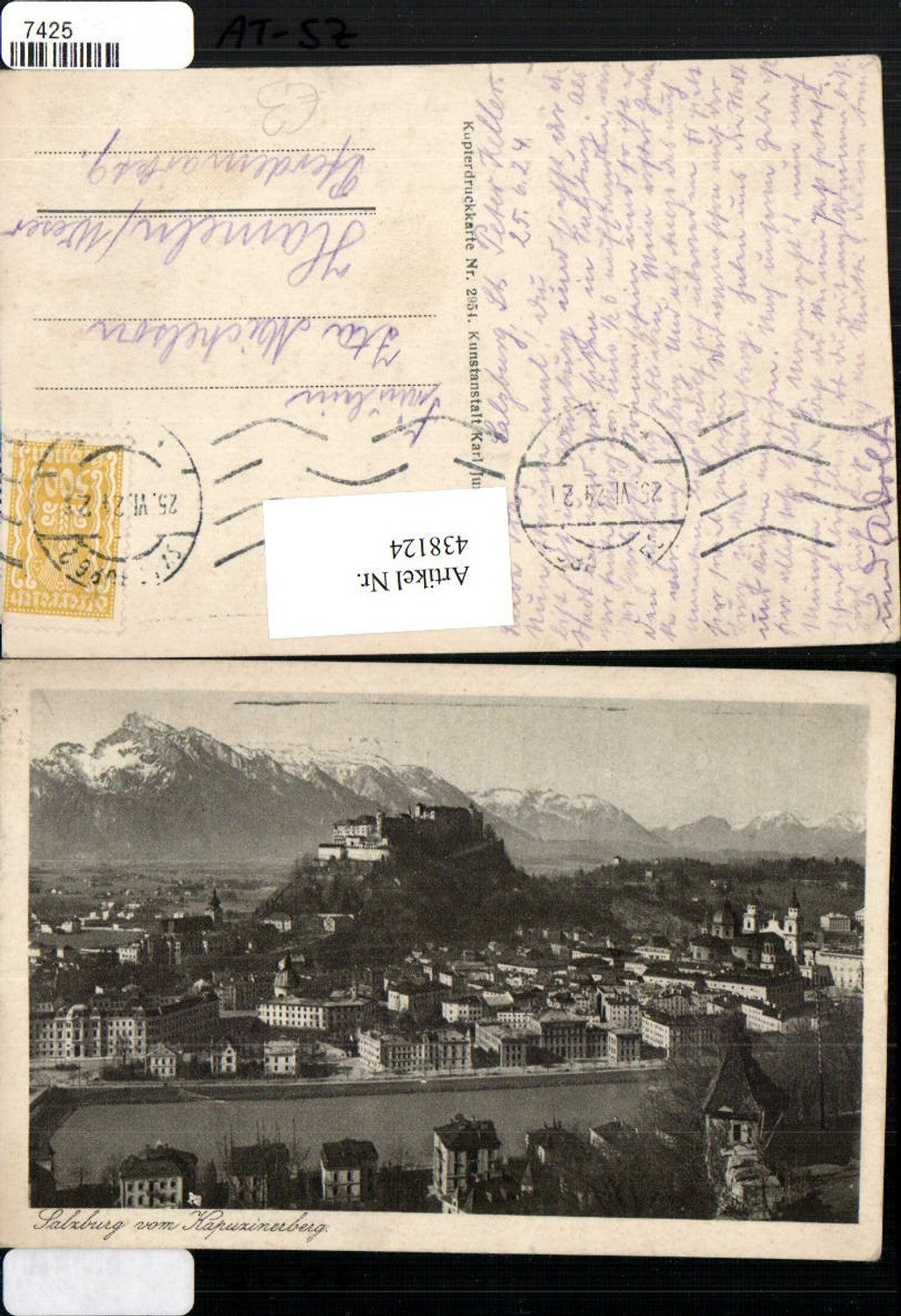438124,Salzburg Totale m. Festung Bergkulisse
