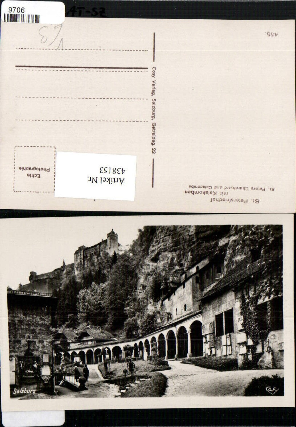 438153,Salzburg St. Peter Friedhof m. Katakomben u. Festung pub Cosy