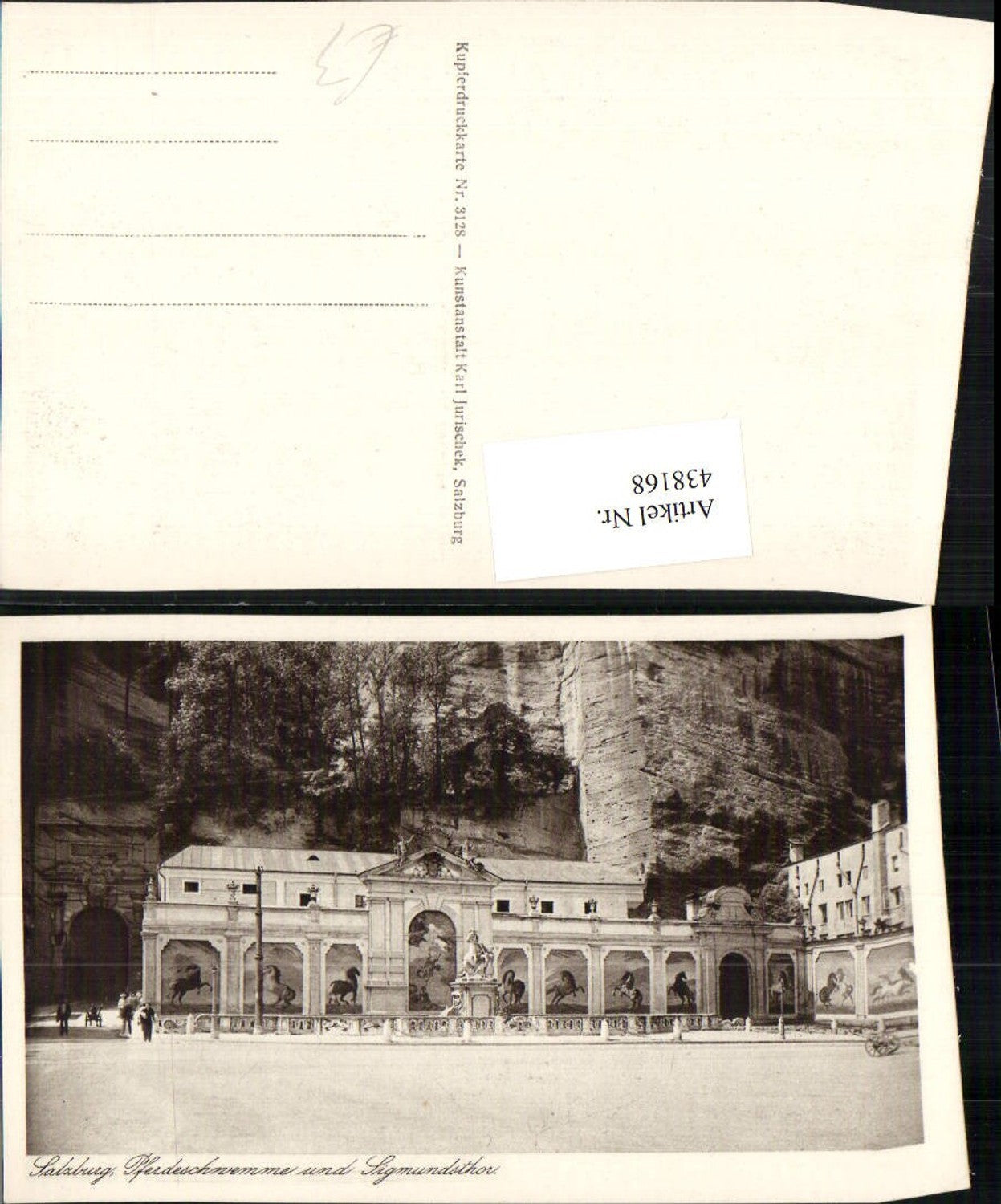 438168,Salzburg Pferdeschwemme u. Sigmundsthor Tor