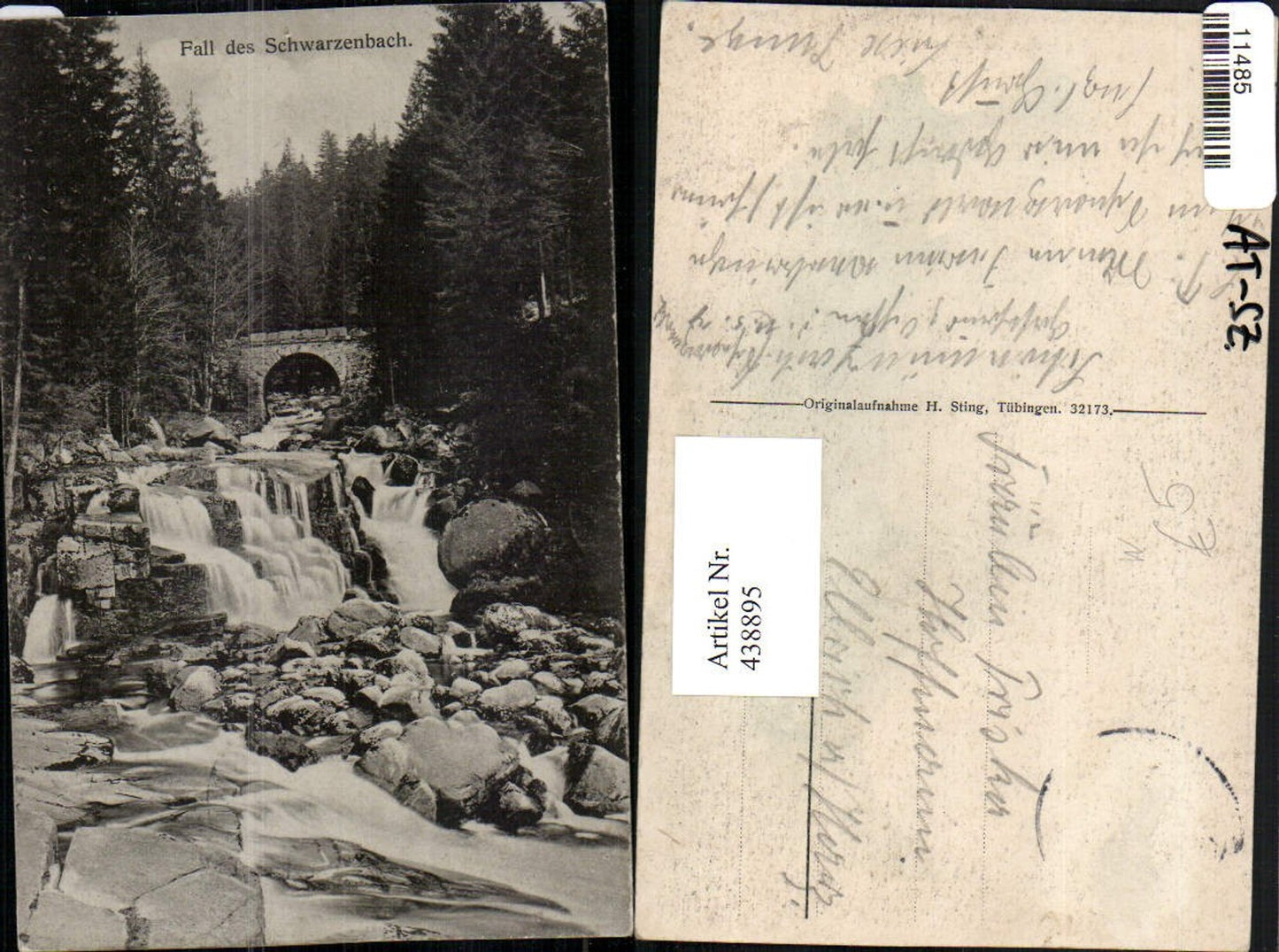 438895,Fall of the Schwarzenbach Waterfall near Forbach
