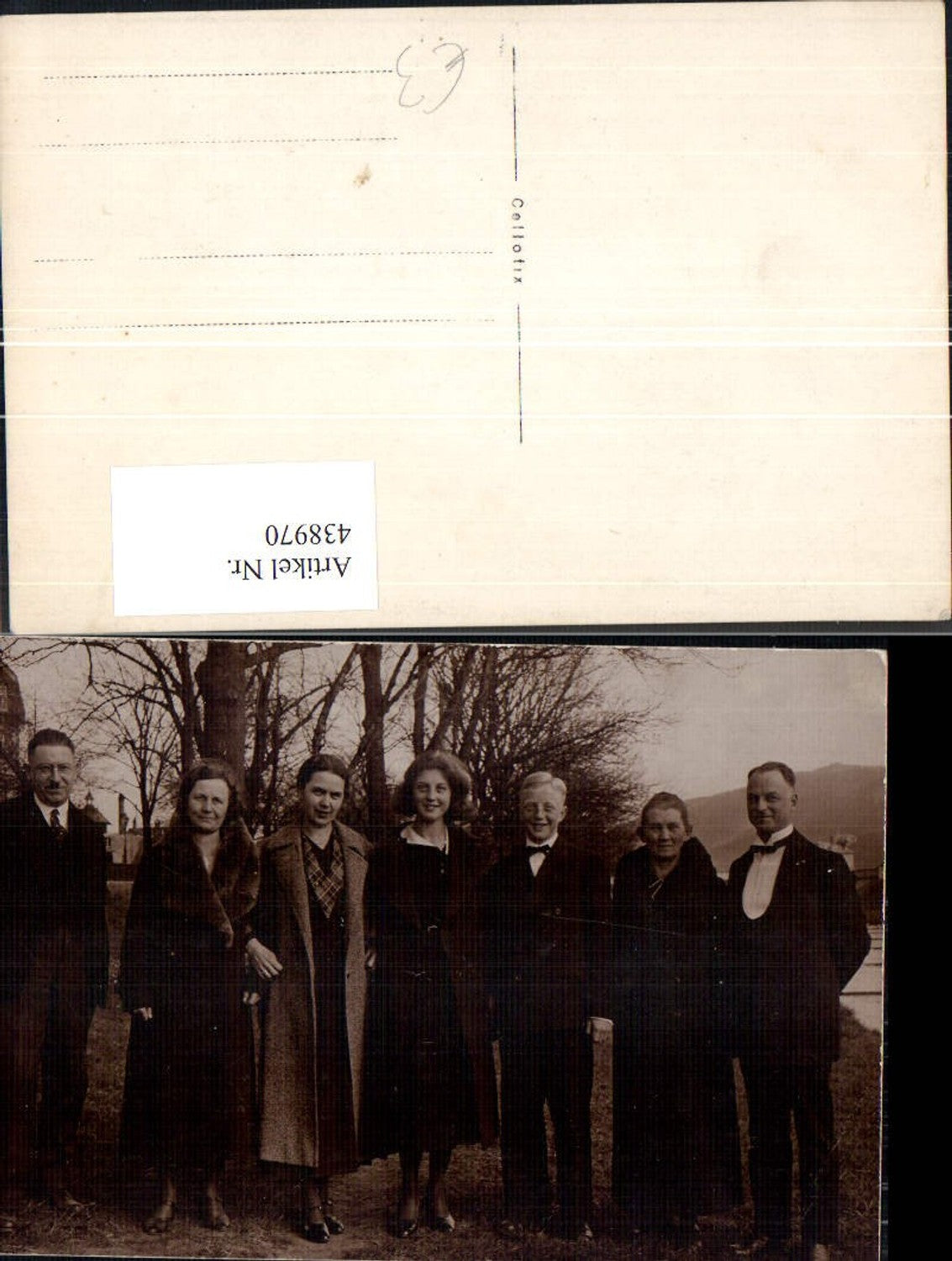 438970,Foto Ak Gruppenbild Familienportrait