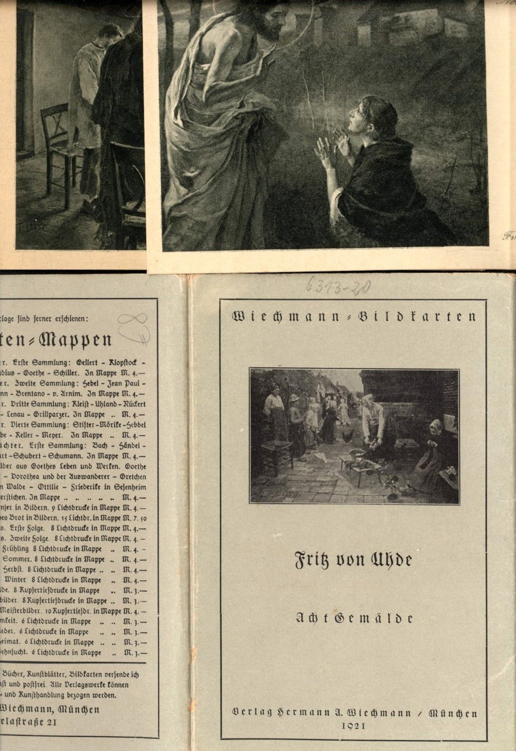 439053,Bildkartenmappe 8 Gemälde Fritz von Uhde pub Wiechmann