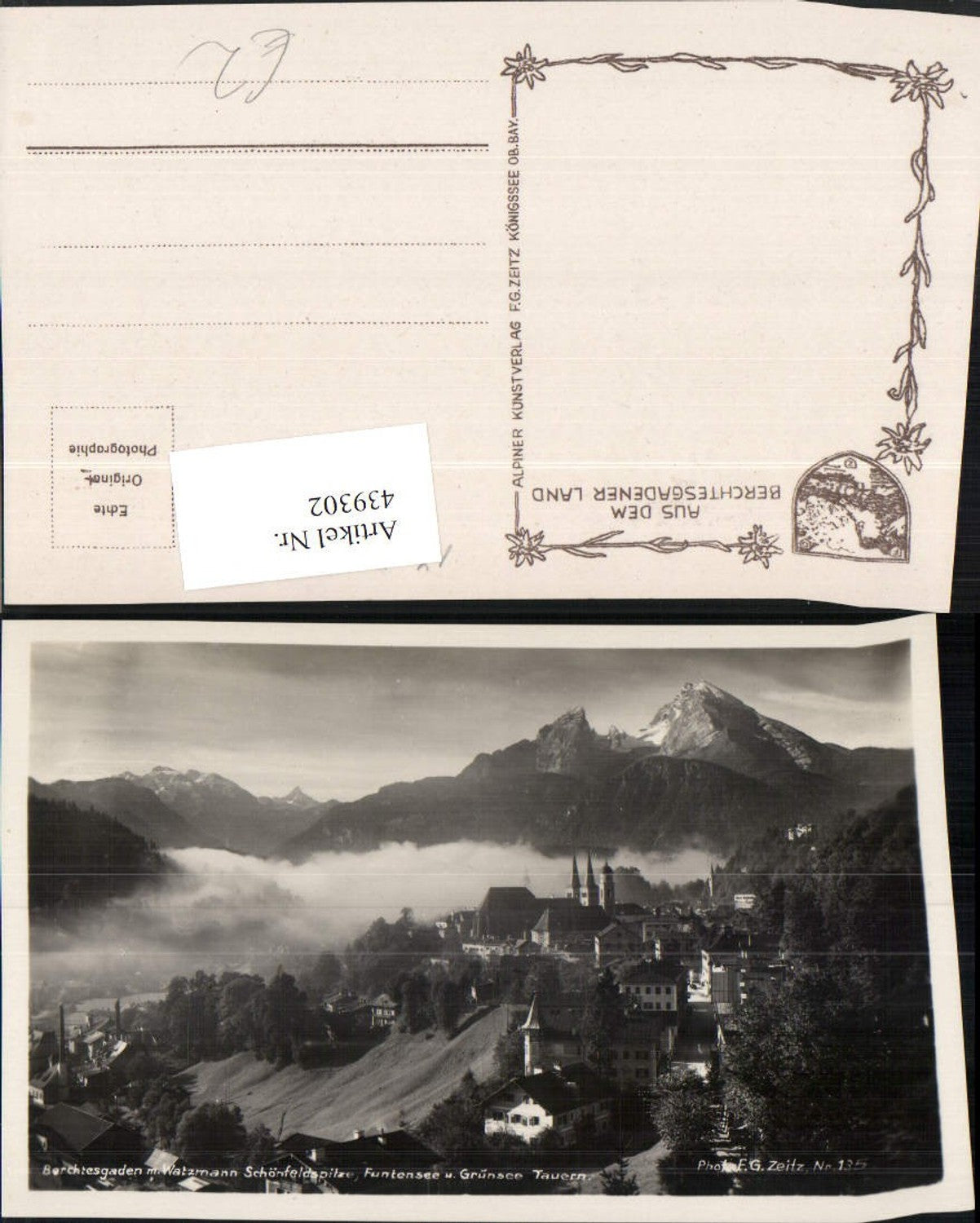 439302,Berchtesgaden Totale m. Watzmann Bergkulisse