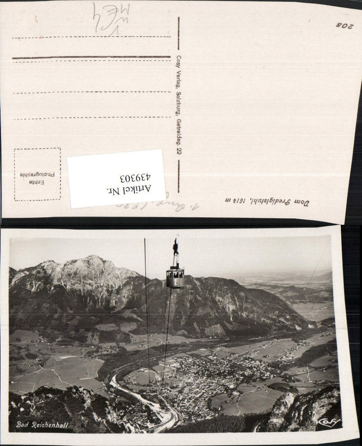 439303,Bad Reichenhall Totale Seilbahn zum Predigtstuhl pub Cosy 208