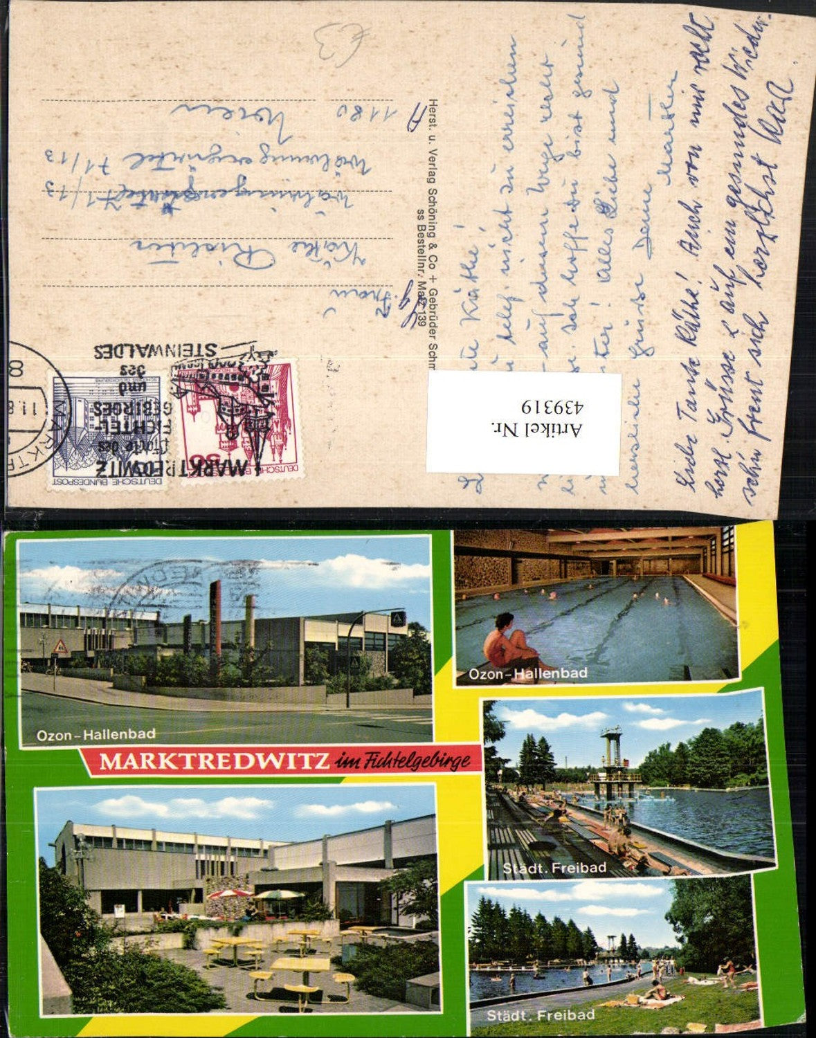 439319,Marktredwitz Ozon-Hallenbad Freibad Mehrbildkarte