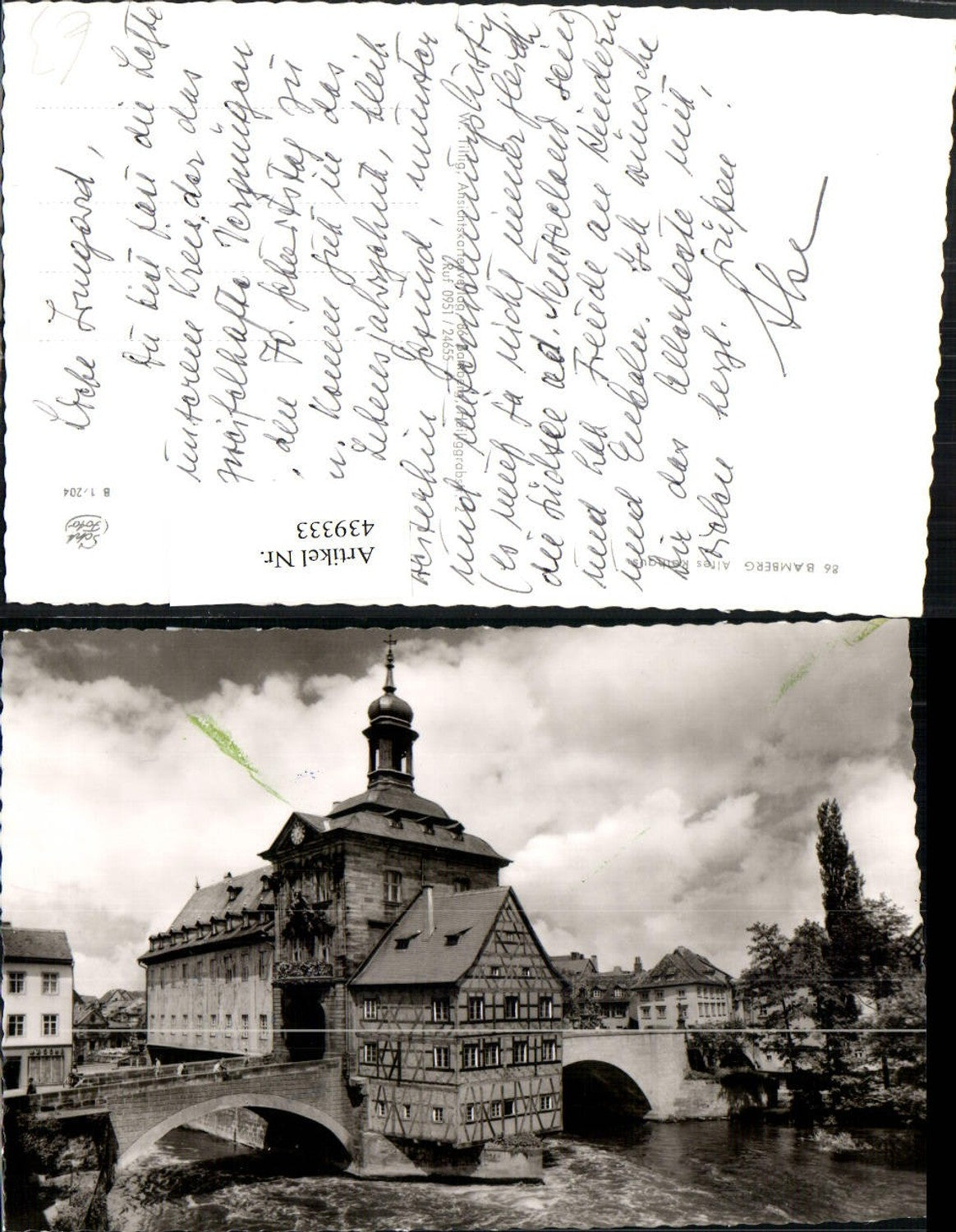 439333,Bamberg Altes Rathaus Gebäude Brücke