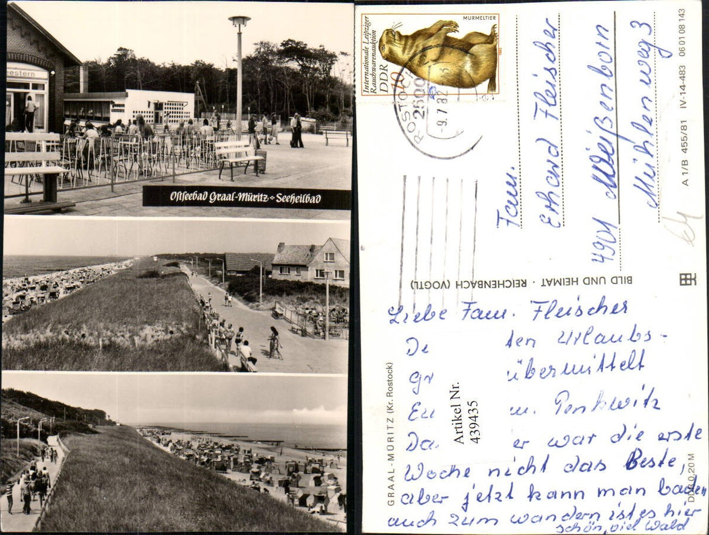 439435,Ostseebad Graal-Müritz Seeheilbad Strand Mehrbildkarte