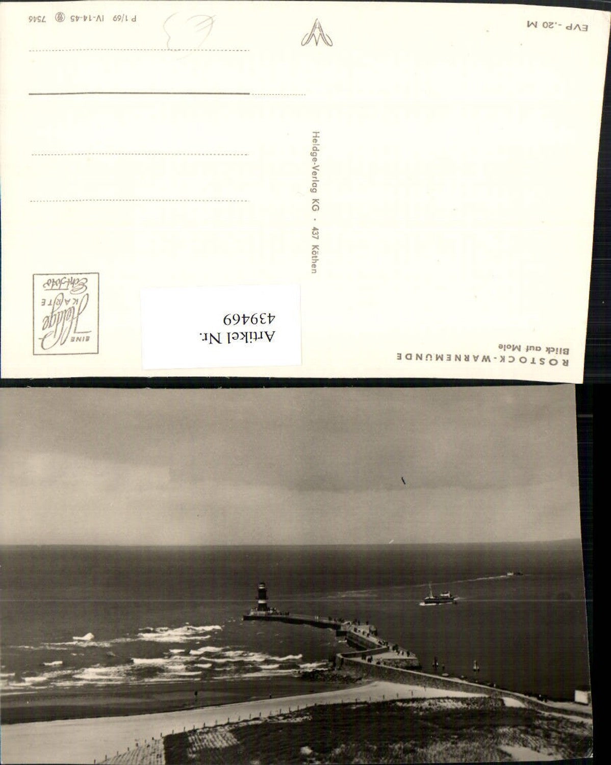 439469,Rostock Warnemünde Blick auf Mole Leuchtturm