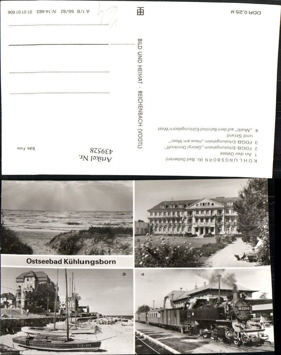 439528,Ostseebad Kühlungsborn Erholungsheim Strand Molli Bahnhof Mehrbildkarte pub VEB
