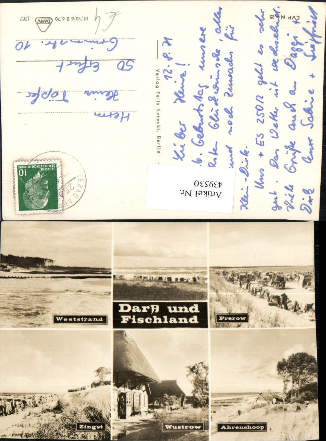 439530,Darß und Fischland Prerow Zingst Strand Mehrbildkarte