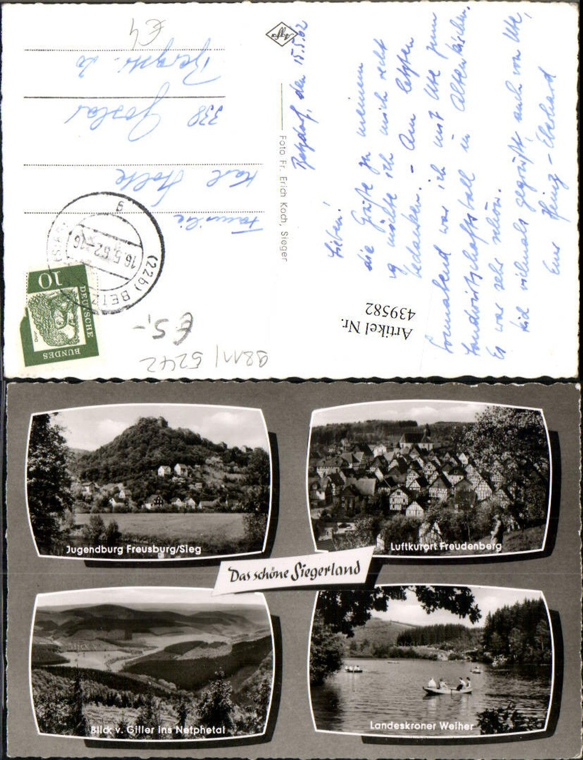 439582,Siegerland Freudenberg Freusburg Weiher Mehrbildkarte