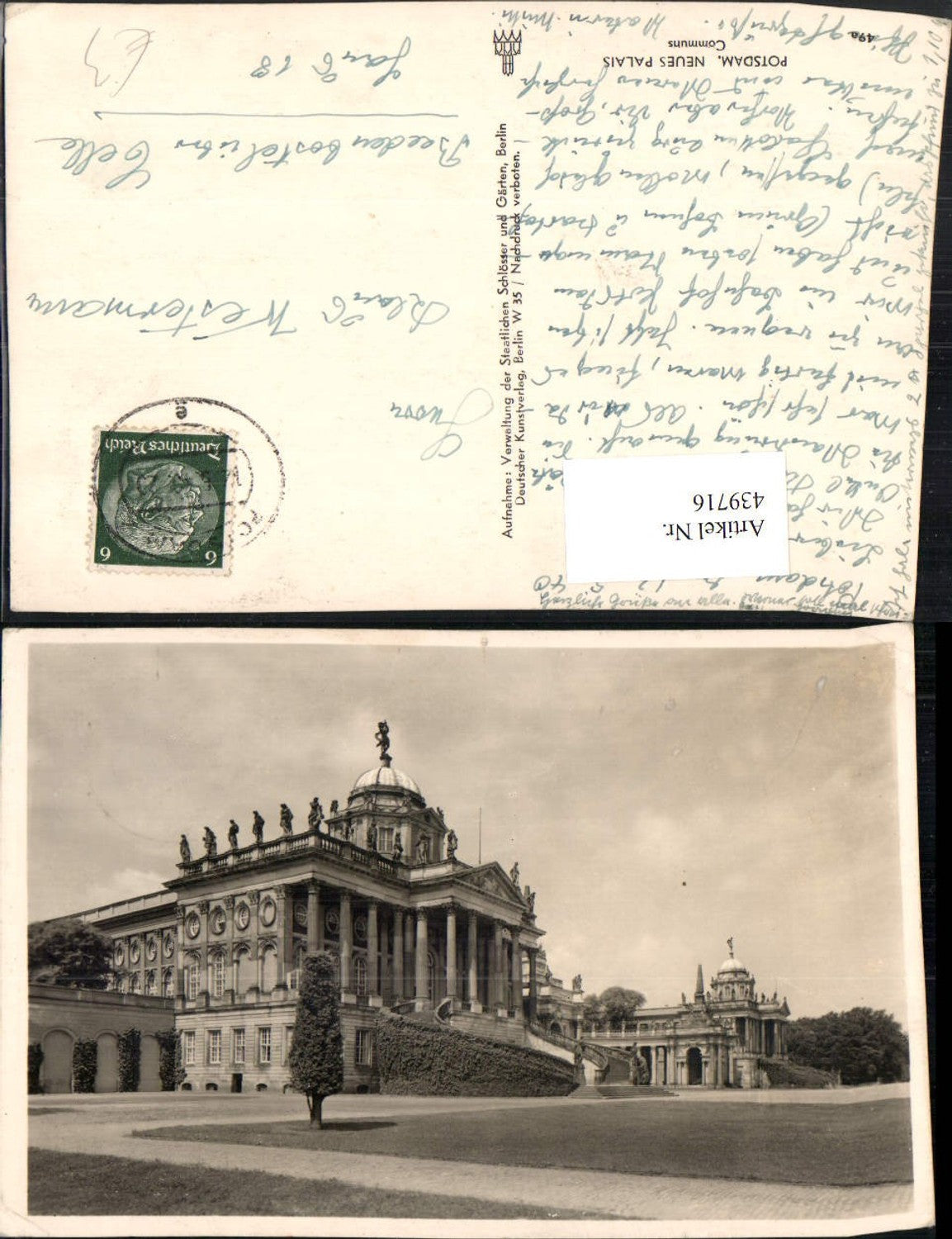 439716, Potsdam New Palace Communs Building