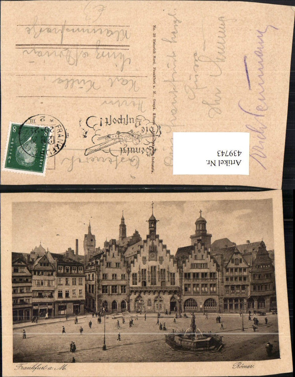 439743,Frankfurt am Main Römer Häuser Brunnen