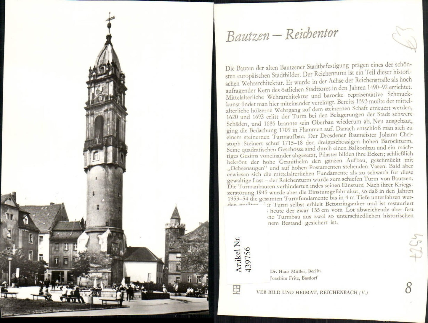 439756,Bautzen Reichentor Turm