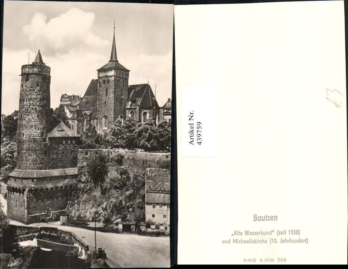 439759,Bautzen Alte Wasserkunst m. Michaeliskirche Turm
