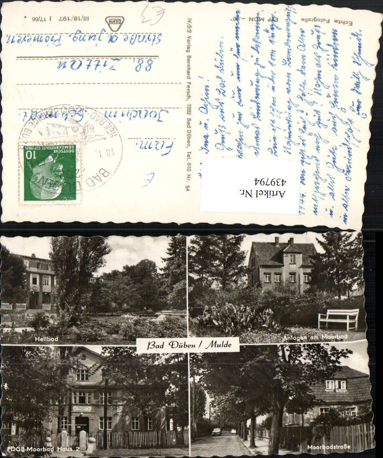 439794,Bad Düben an d. Mulde Heilbad Moorbad Mehrbildkarte