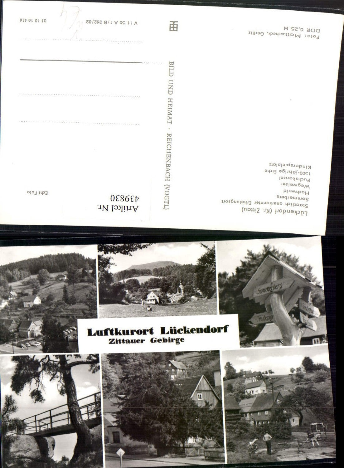 439830,Lückendorf Teilansichten Sommerberg Hochwald Spielplatz Mehrbildkarte pub VEB