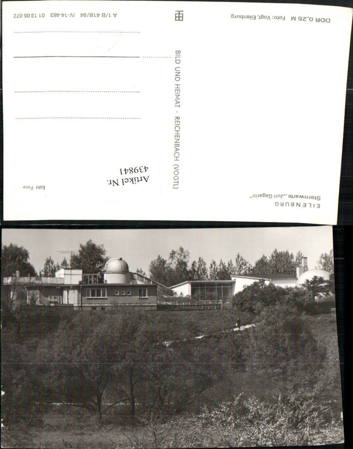439841,Eilenburg Sternwarte Juri Gagarin pub VEB