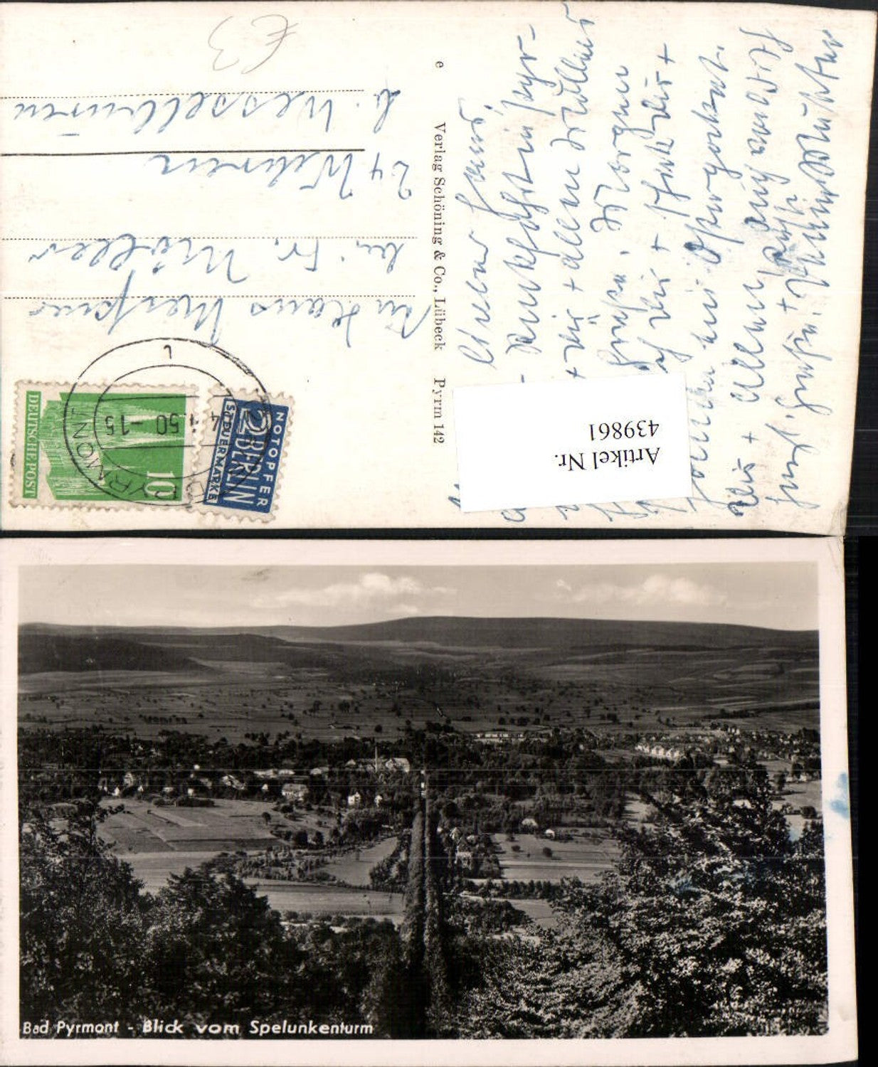 439861,Bad Pyrmont Totale vom Spelunkenturm