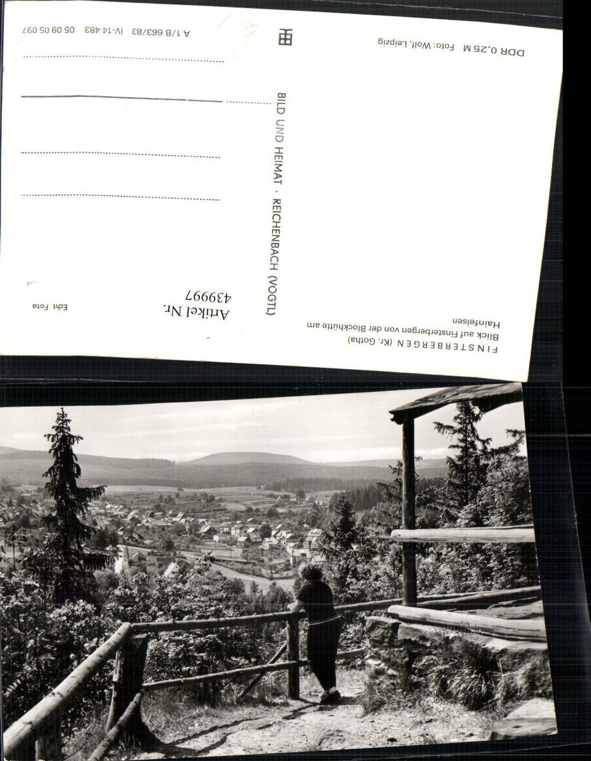 439997,Finsterbergen Totale von d. Blockhütte am Hainfelsen pub VEB