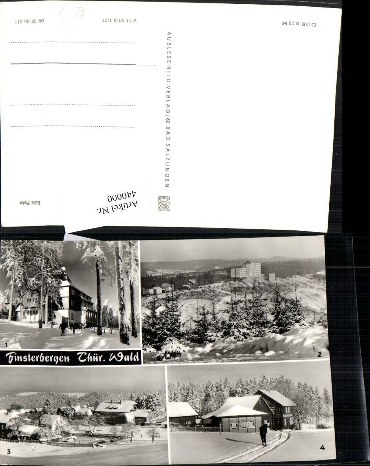 440000,Finsterbergen Teilansicht Spießberghaus Winterbilder Mehrbildkarte