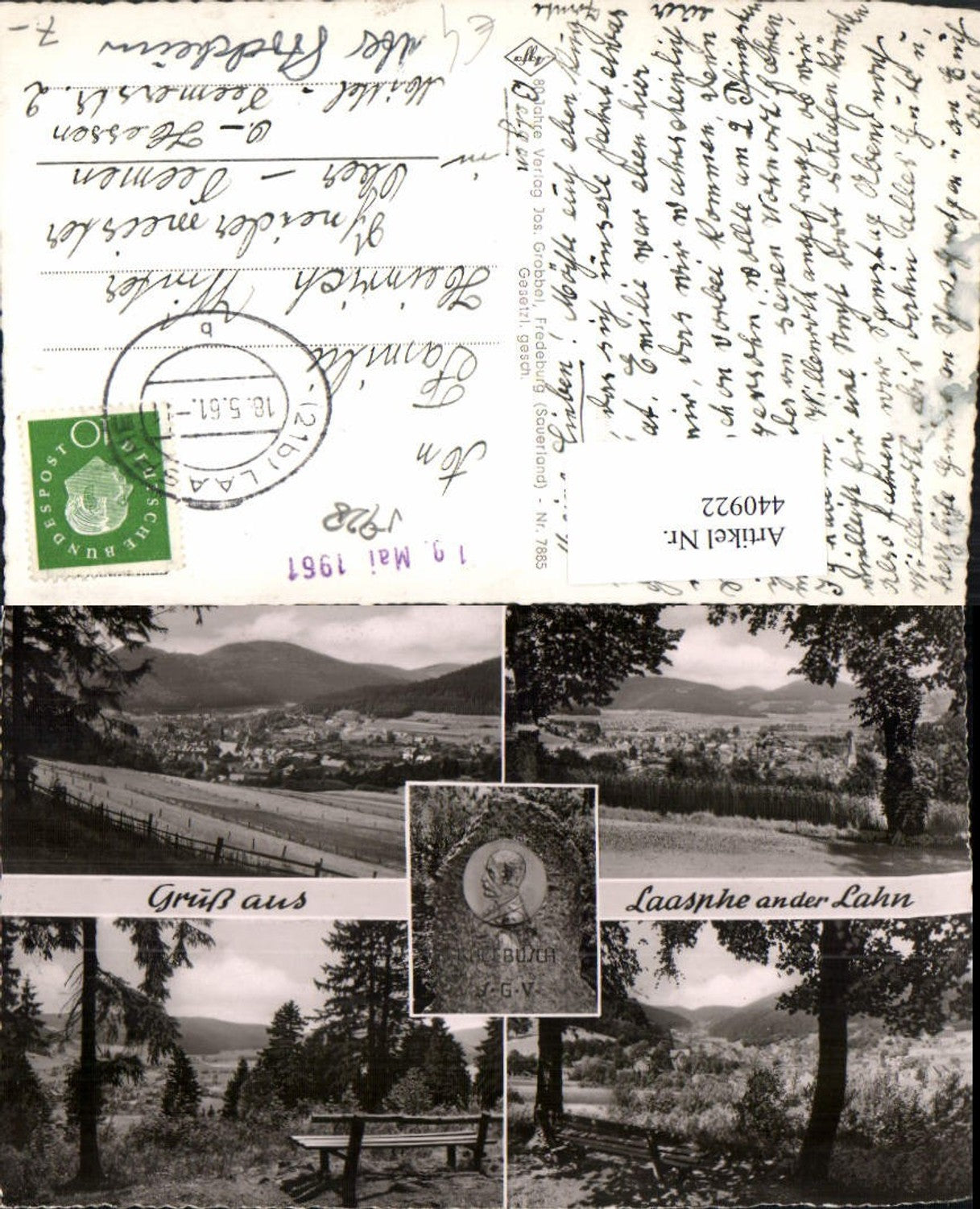 440922,Laasphe an d. Lahn Totale Mehrbildkarte