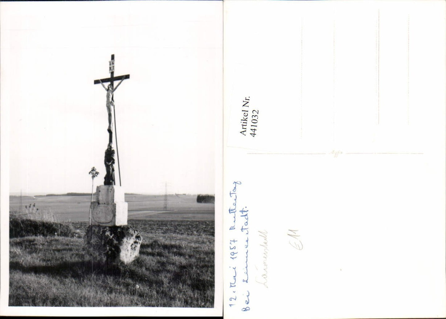 441032,Foto AK Laimerstadt Kruzifix Kreuz