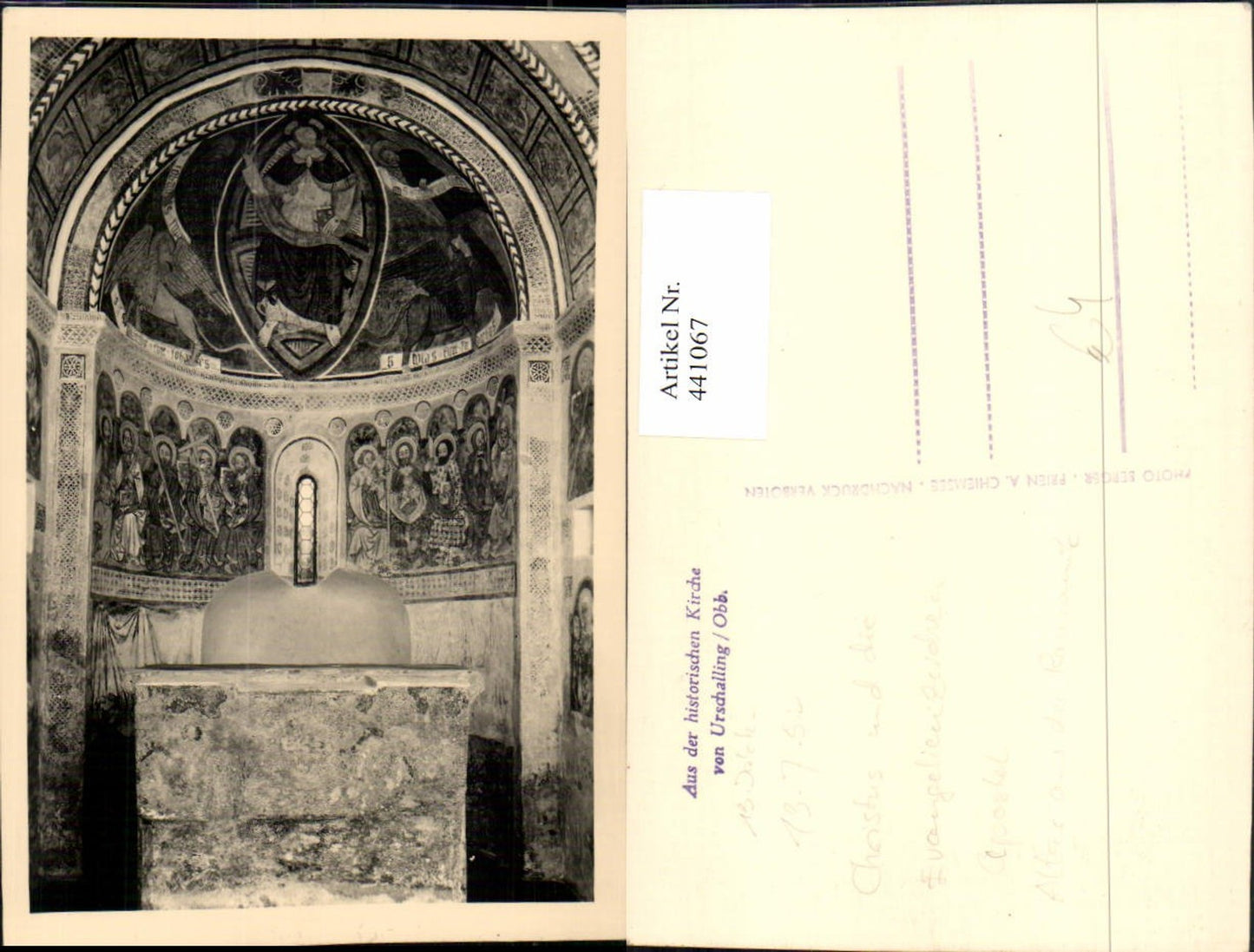 441067,Urschalling b. Prien am Chiemsee Kirche Innenansicht