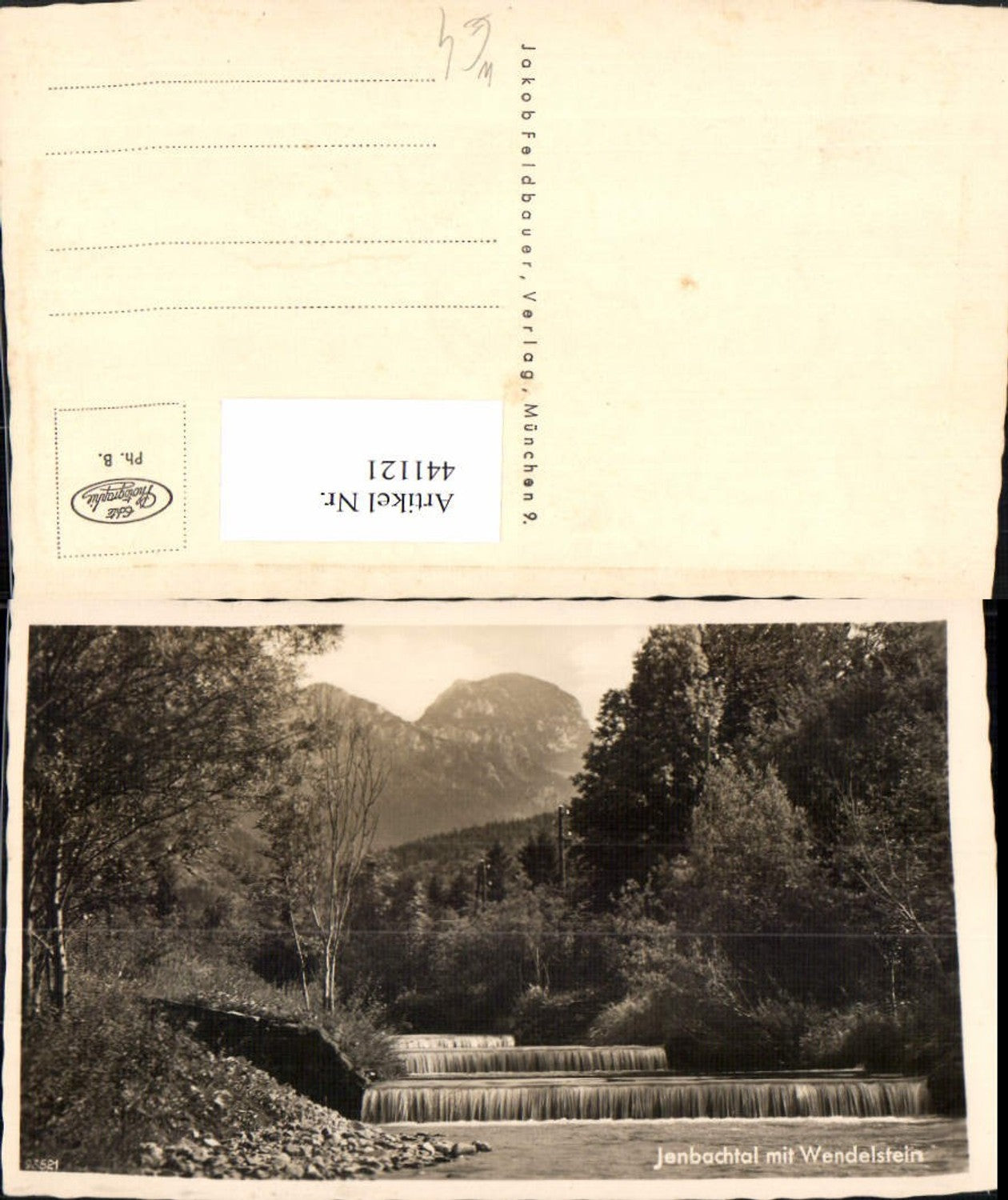 441121,Jenbachtal b. Bad Feilnbach Wehr m. Wendelstein