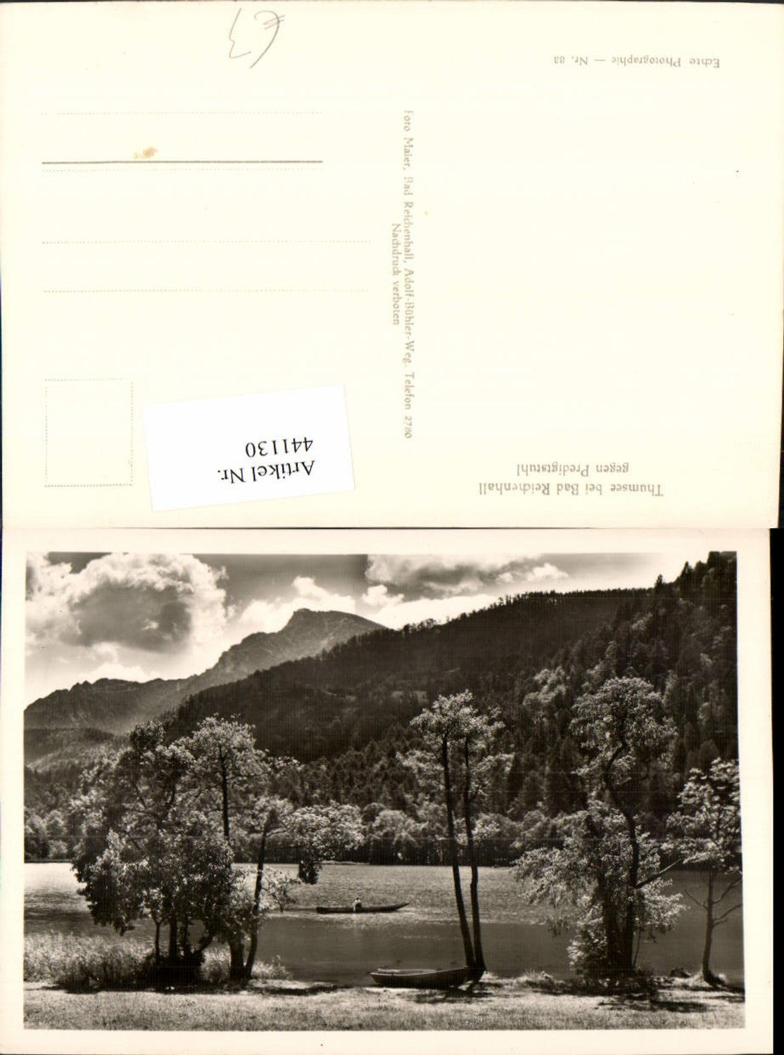 441130,Thumsee See b. Bad Reichenhall geg. Predigtstuhl