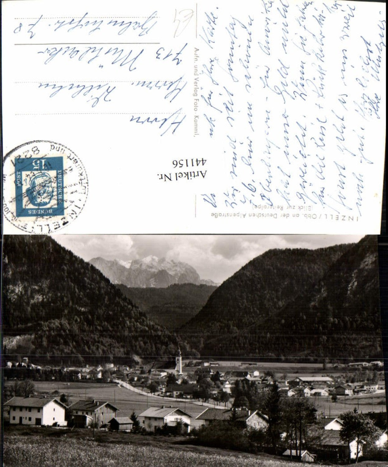 441156,Inzell Totale m. Reiteralpe Bergkulisse