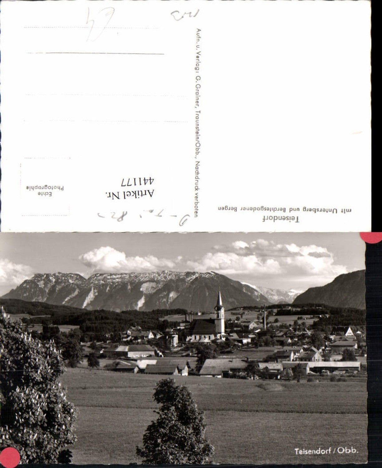 441177,Teisendorf Totale m. Untersberg Bergkulisse