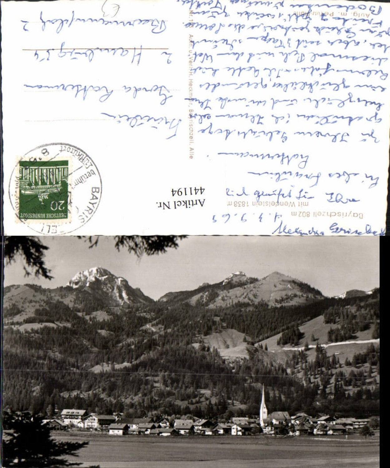 441194,Bayrischzell Totale m. Wendelstein Bergkulisse