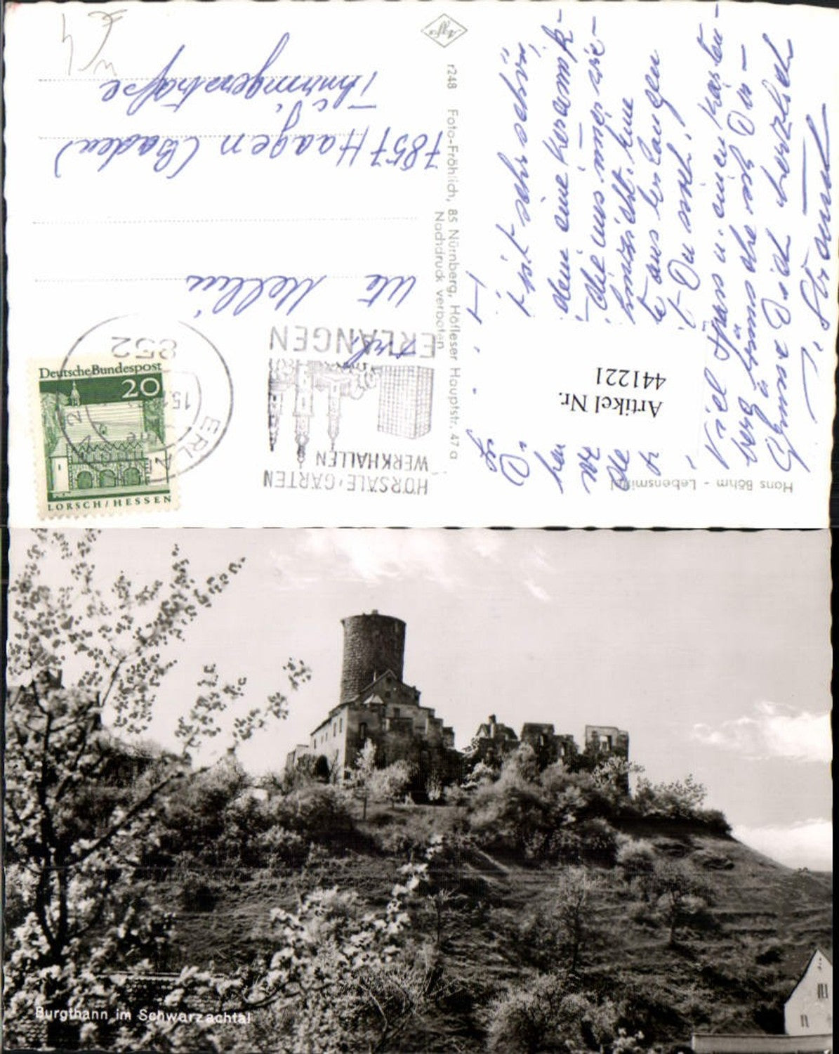 441221,Burgthann im Schwarzachtal Burg Ruine