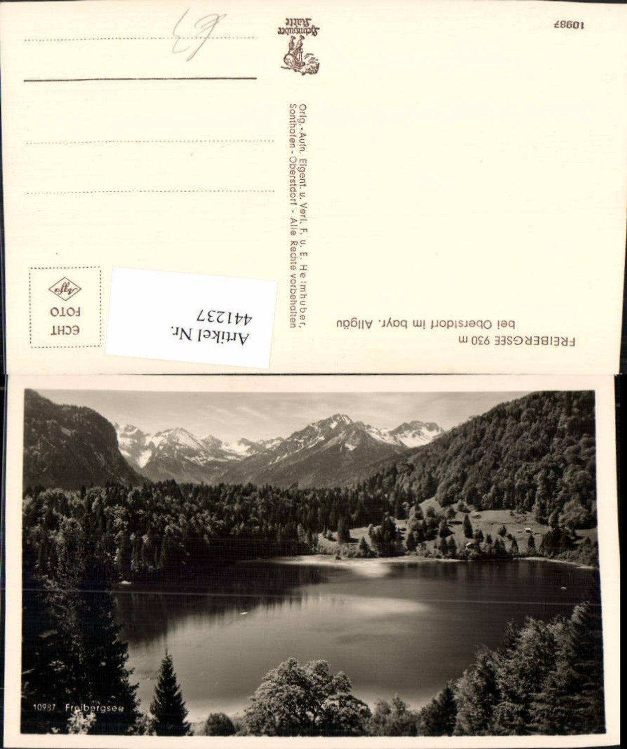441237,Freibergsee See b. Oberstdorf im Allgäu Bergkulisse