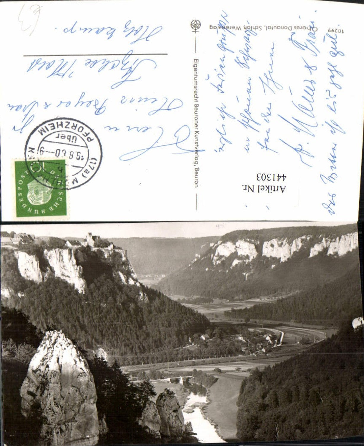441303,Oberes Donautal Schloss Werenwag b. Beuron