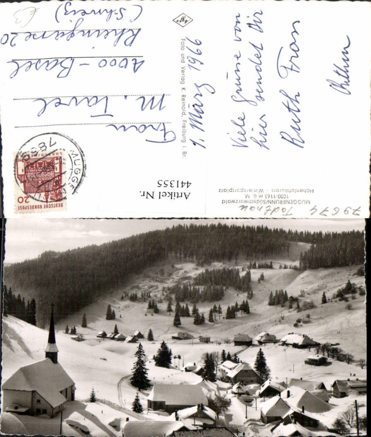 441355, Muggenbrunn in the Black Forest, total winter scene